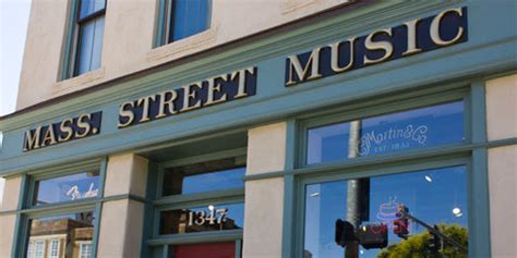 Mass street music - Mass Street Music. HOURS Tues-F: 10-6, SAT: 10-5. 1347 Massachusetts St. Lawrence KS 66044; 785-843-3535. Email info@massstreetmusic.com. Contact Us FAQ Financing ... 